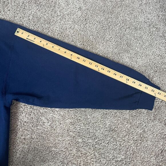 Crewneck Sweatshirt Womens Size XL Navy Blue Graphic Grandma Winter Cottage Love - Picture 10 of 10